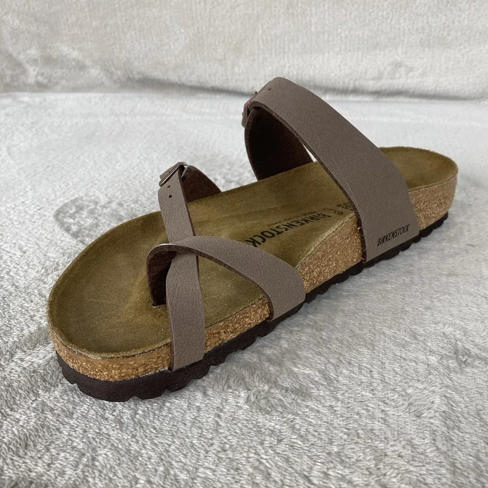 Birkenstock Mayari Sandals Womens US 10 EU 41 Mocca Birko-Flor Regular Fit NEW